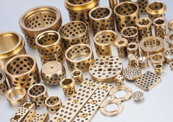 زيوت التشحيم الصلبة ارتداء البطانات الأكمام البرونزية المصبوب مقاومة